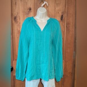 Falls Creek Turquoise Blouse for‎ Women
